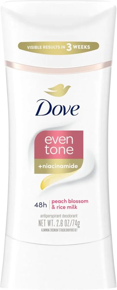 Dove Even Tone Antiperspirant Deodorant - Peach Blossom & Rice Milk (74g)