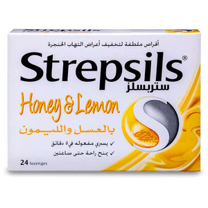 Strepsils lozenge 24pcs honey & lemon