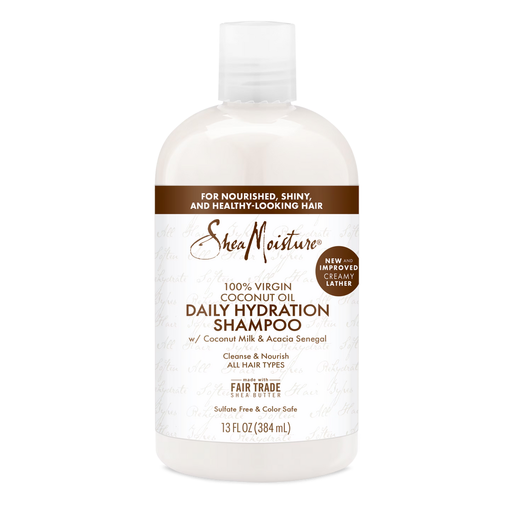SheaMoisture Daily Hydration Shampoo with 100% Virgin Coconut Oil – 384 ml