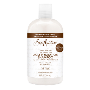 SheaMoisture Daily Hydration Shampoo with 100% Virgin Coconut Oil – 384 ml