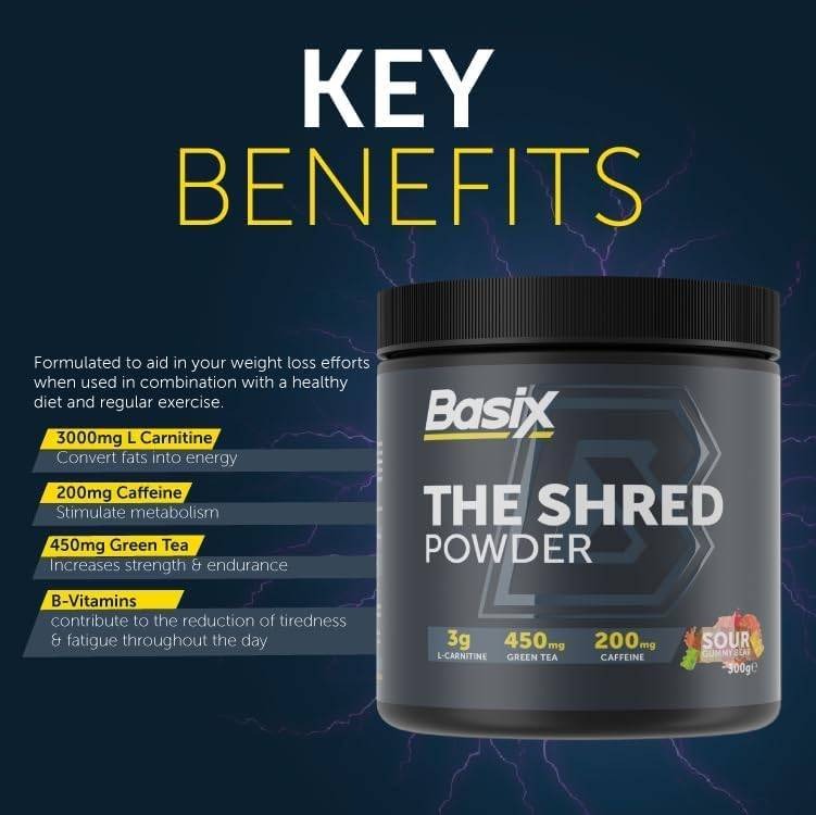 Basix The Shred Powder - Sour Gummy Bear 300g