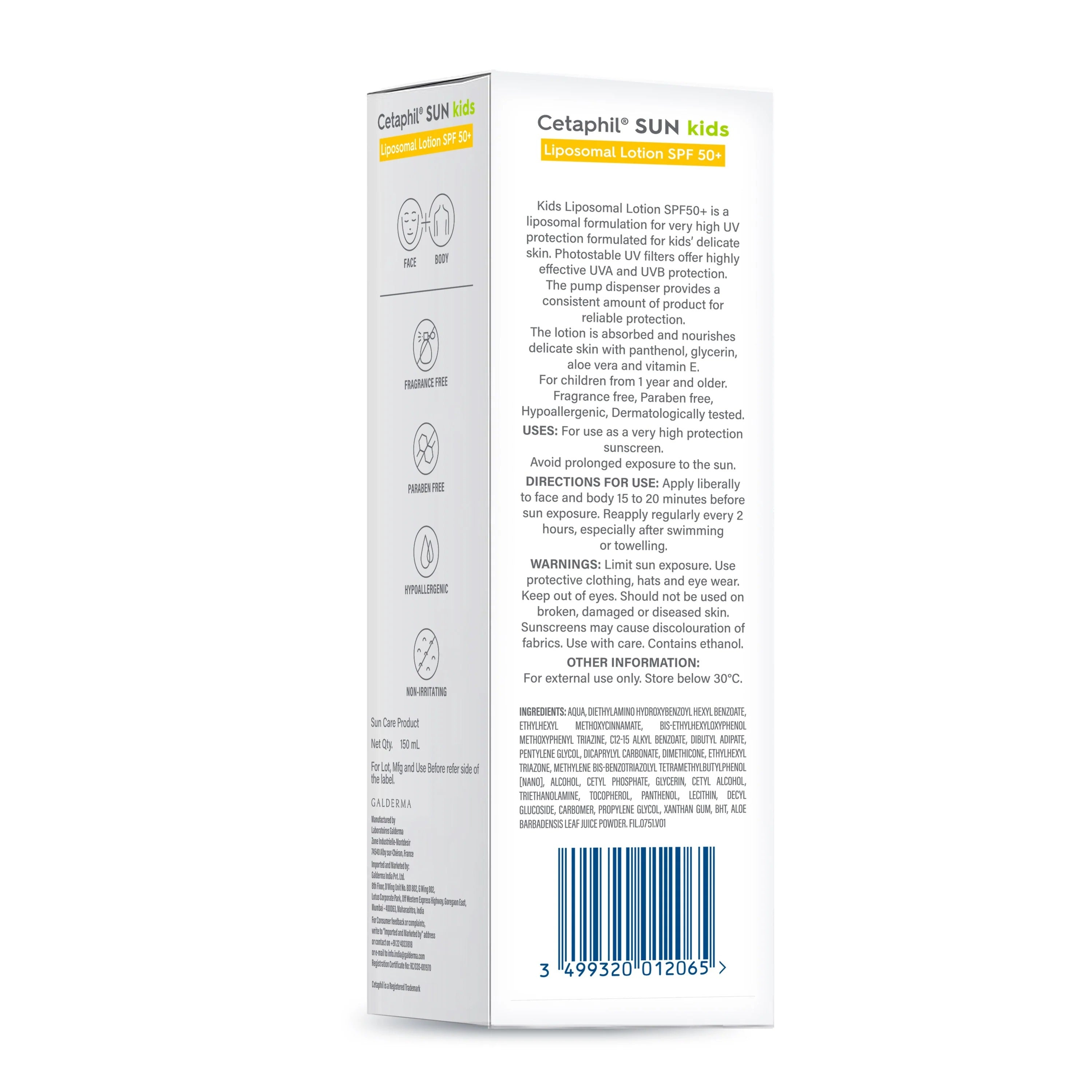 Cetaphil Baby Sun Lotion SPF 50+ | Gentle Sunscreen for Sensitive Skin