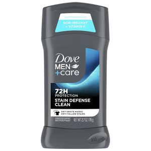 Dove Men+Care 72H Protection Stain Defense Clean Antiperspirant Stick – 76g (2.7 oz)