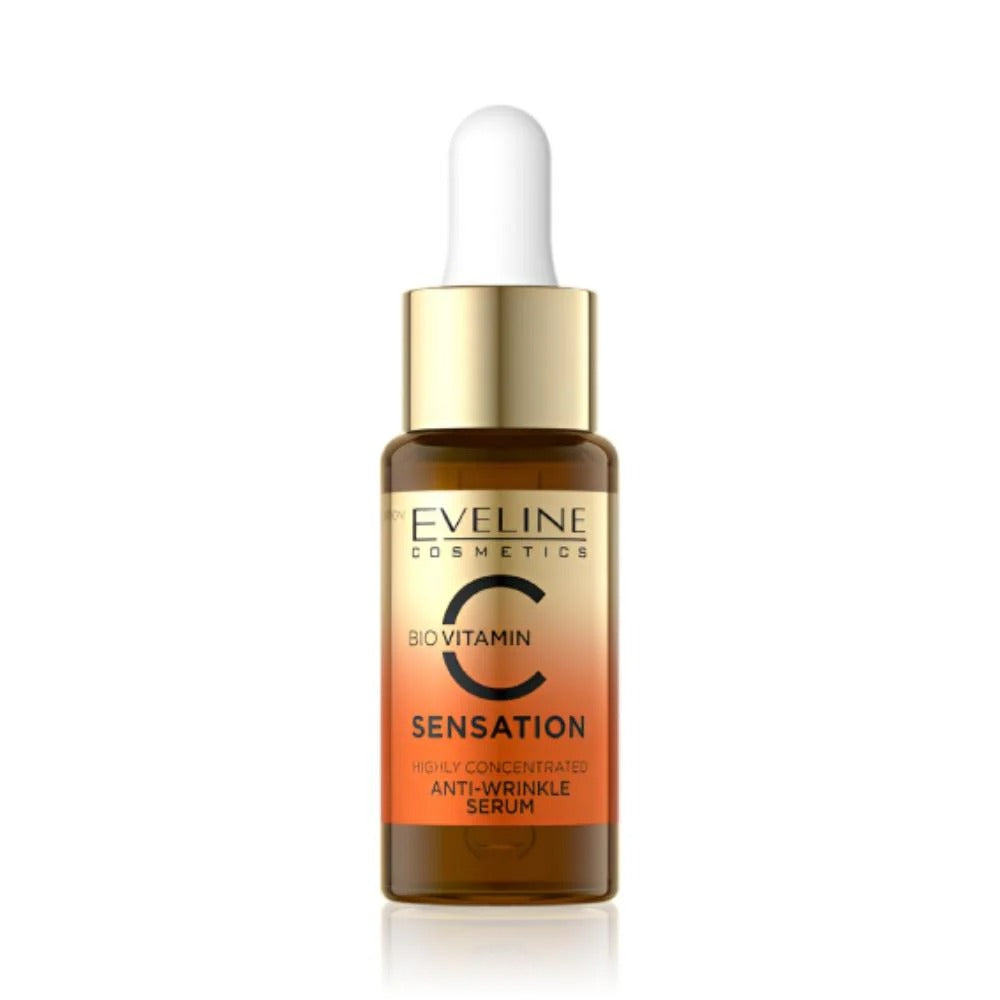 Eveline Face Serum 18ml Sensation Anti Wrinkle 3 In 1 Vitamin C