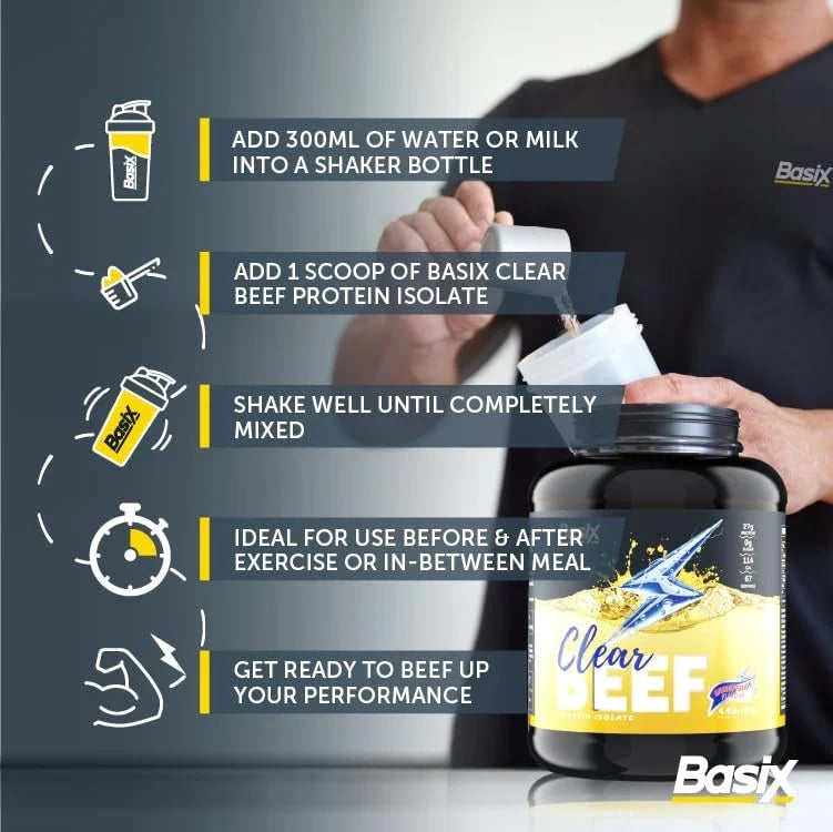 Basix Clear Beef Protein Isolate Energy Fusion 4.4 LB