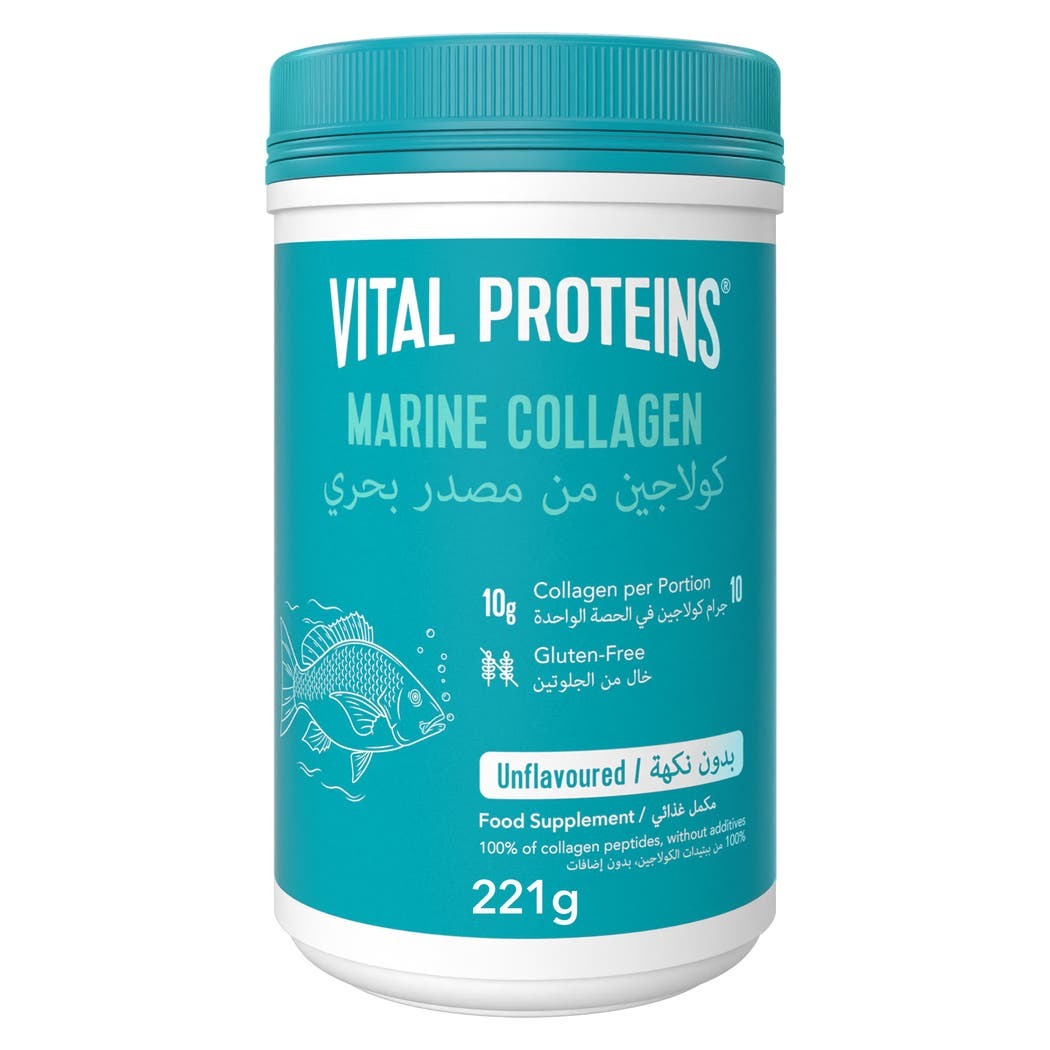Vital Proteins Marine Collagen, 221 g, Unflavoured Fish-Based Food Supplement Powder