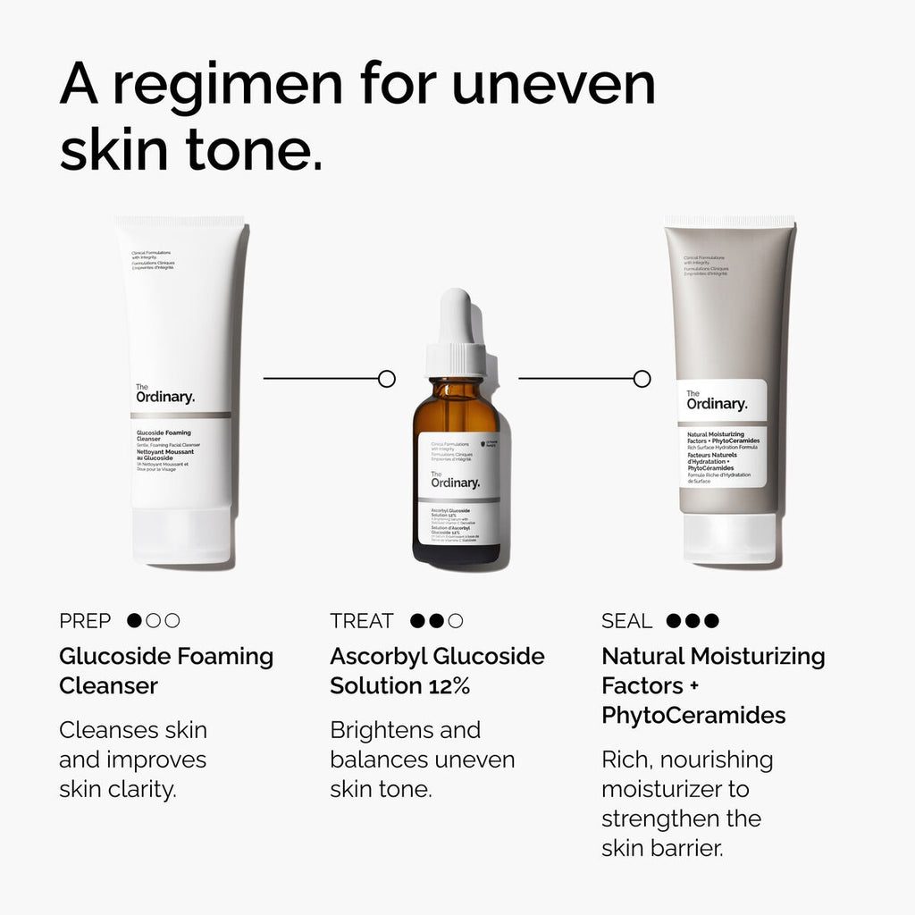 محلول أسكوربيل غلوكوزيد العادي 12٪ - سيروم فيتامين C المفتح للبشرة 30 مل