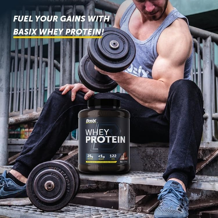 بروتين مصل اللبن من باسيكس ماسل بنكهة قطع الشوكولاتة 5 أرطال