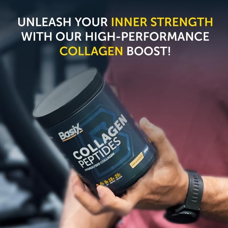 Basix Collagen Peptides – Hydrolysed - Unflavored Protein Powder 300g
