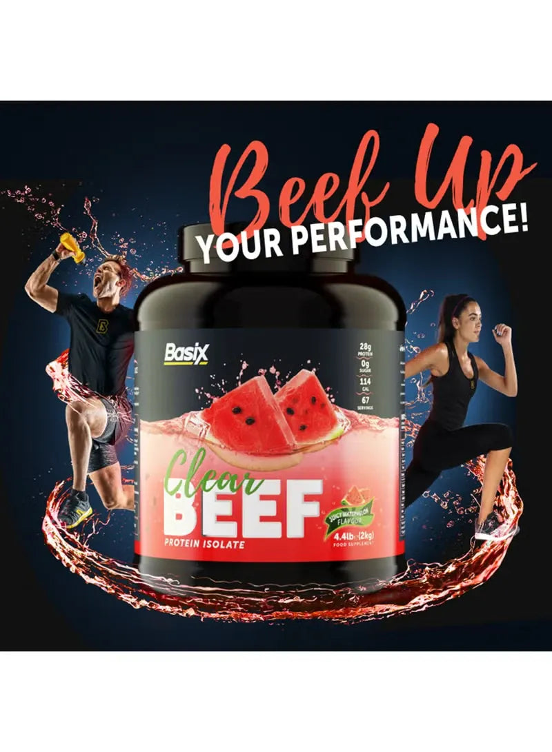 بروتين بيزكس الصافي المعزول من اللحم البقري بطعم البطيخ المنعش 4.4 باوند
