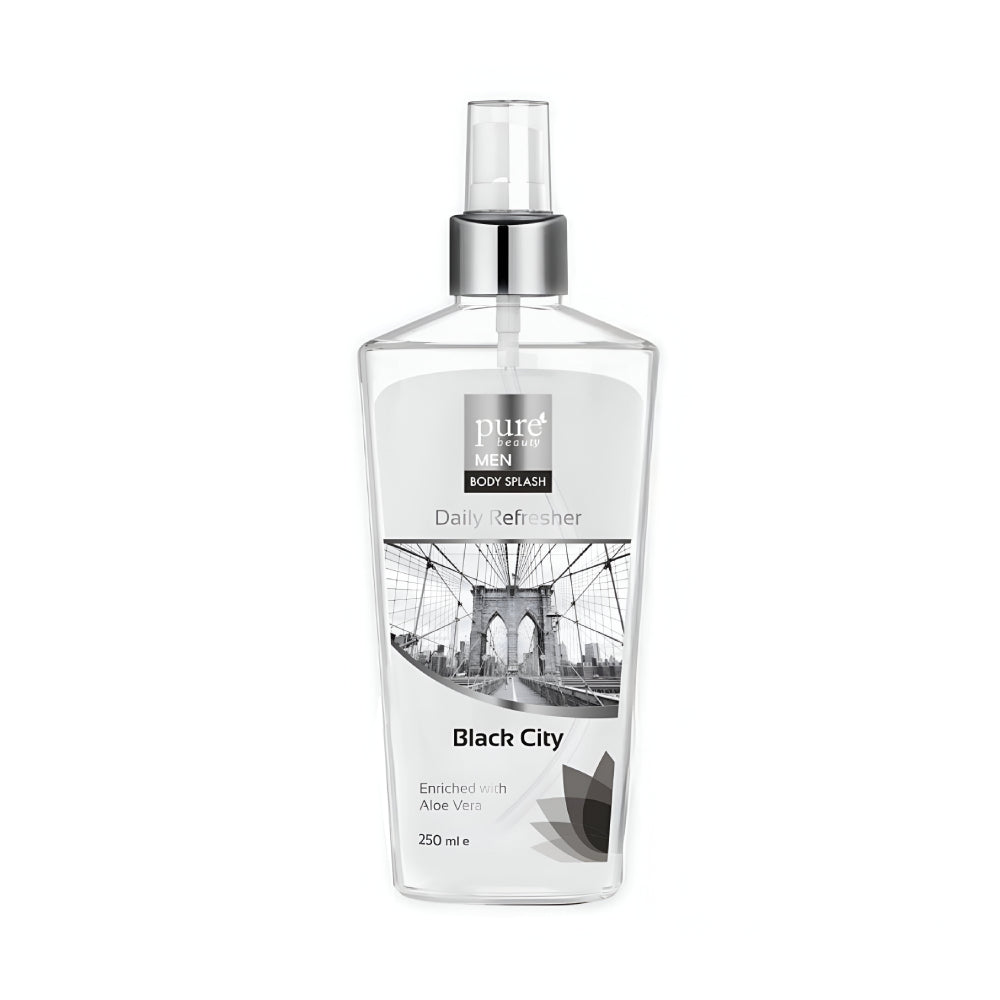 Pure Beauty Body Splash 250ml Men Black City