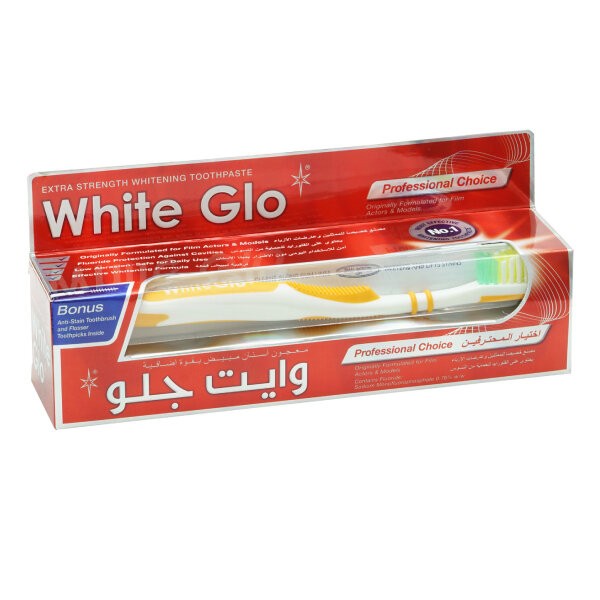 معجون أسنان White Glo 100 مل لتبييض أقوى