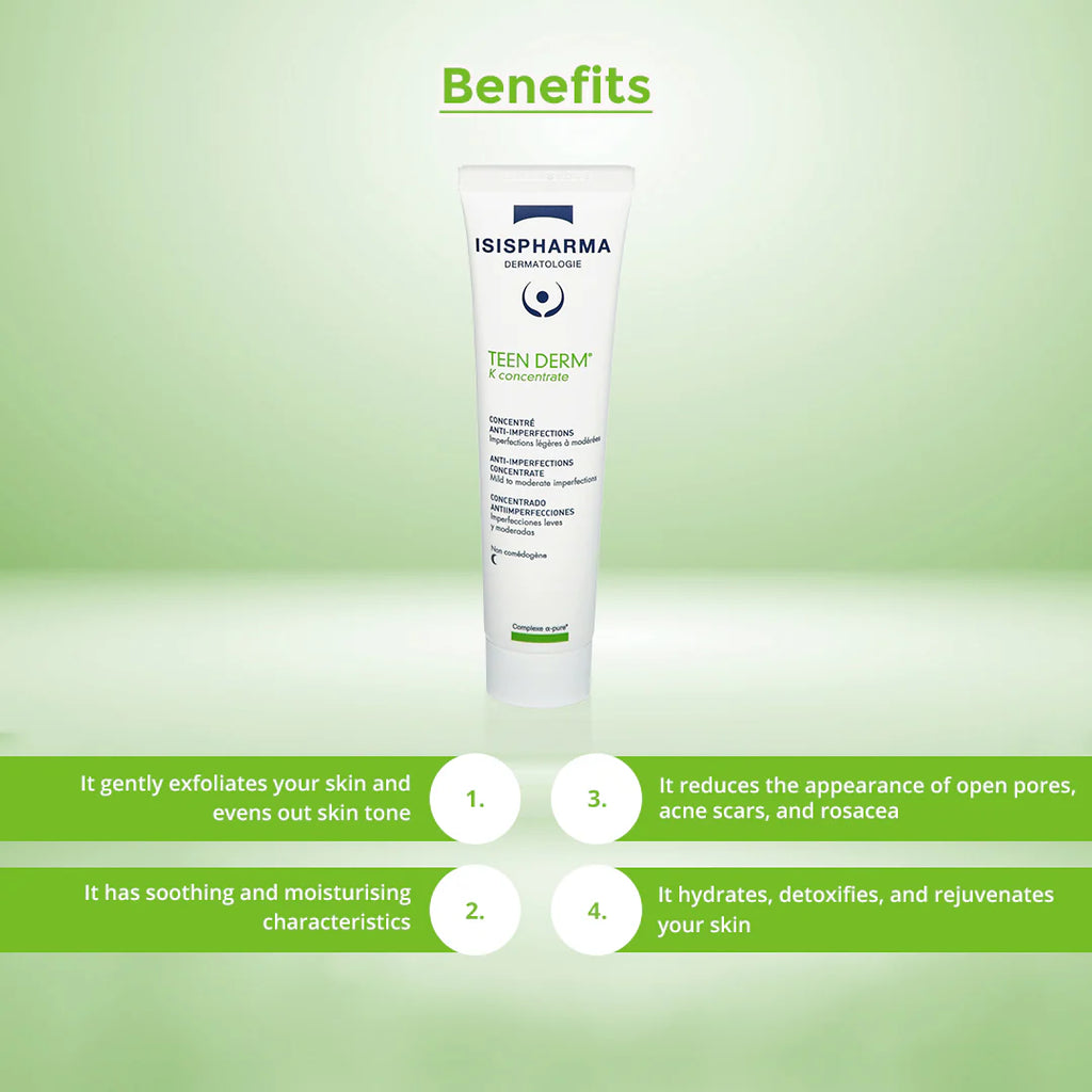 إيزيسفارما تين ديرم كيه – سيروم مطفي للوجه 30 مل