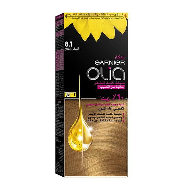 Garnier Ammonia-Free Hair Color Olia 8.1 Ash Blonde