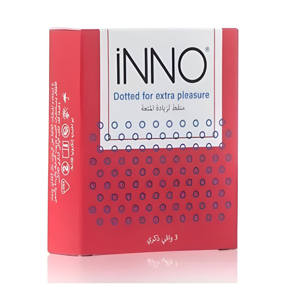 Inno Condoms 3pc Dotted For Extra Pleasure v2