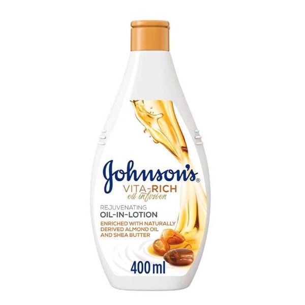 Johnson's Johnson's Body Lotion 400ml Vita Rich With Almond Oil Argan Oil And Shea Butter