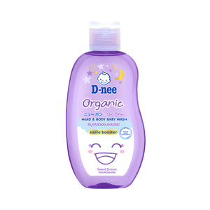 D-nee Baby Shampoo & Shower Gel 200ml Organic For Newborns Sweet Dream