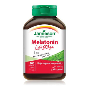 Jamieson Melatonin Fast Dissolving 3 Mg. 100 Tabs.