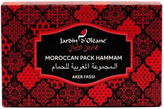 Jardin D Oleane Moroccan Hammam Pack - Black Soap, Mitt & Clay Mask