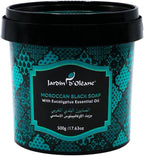 Jardin D Oleane Moroccan Black Soap with Aker Fassi Oil - 500g