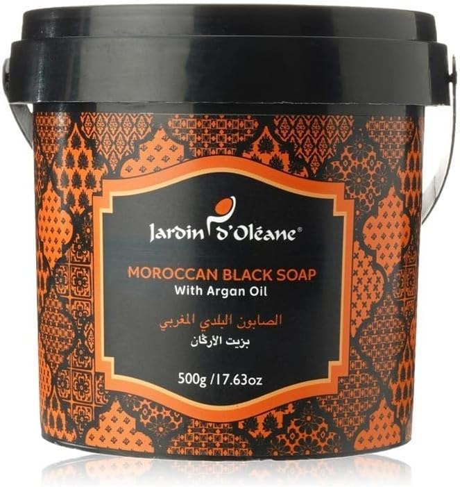 صابون جاردان دي أوليان المغربي الأسود بزيت عكر فاسي - 500 غرام