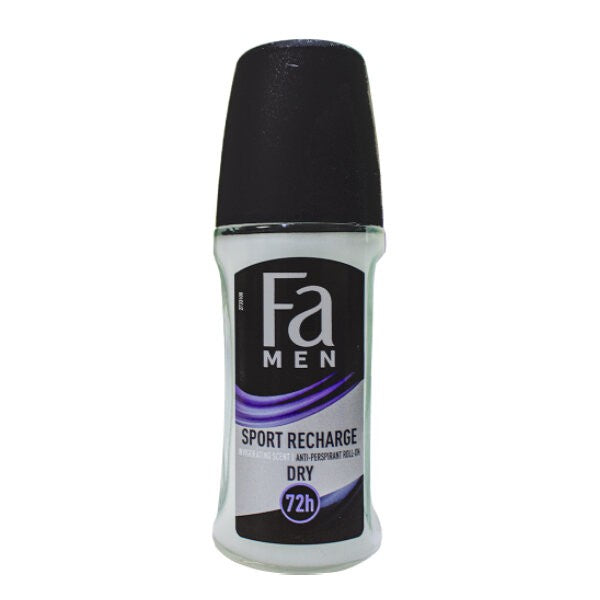 Fa deodorant roll on 50ml man sports recharge