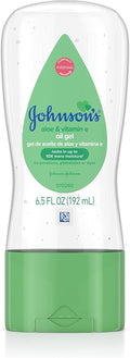 Johnson's Baby Oil Gel with Aloe Vera and Vitamin E – 6.5 fl oz