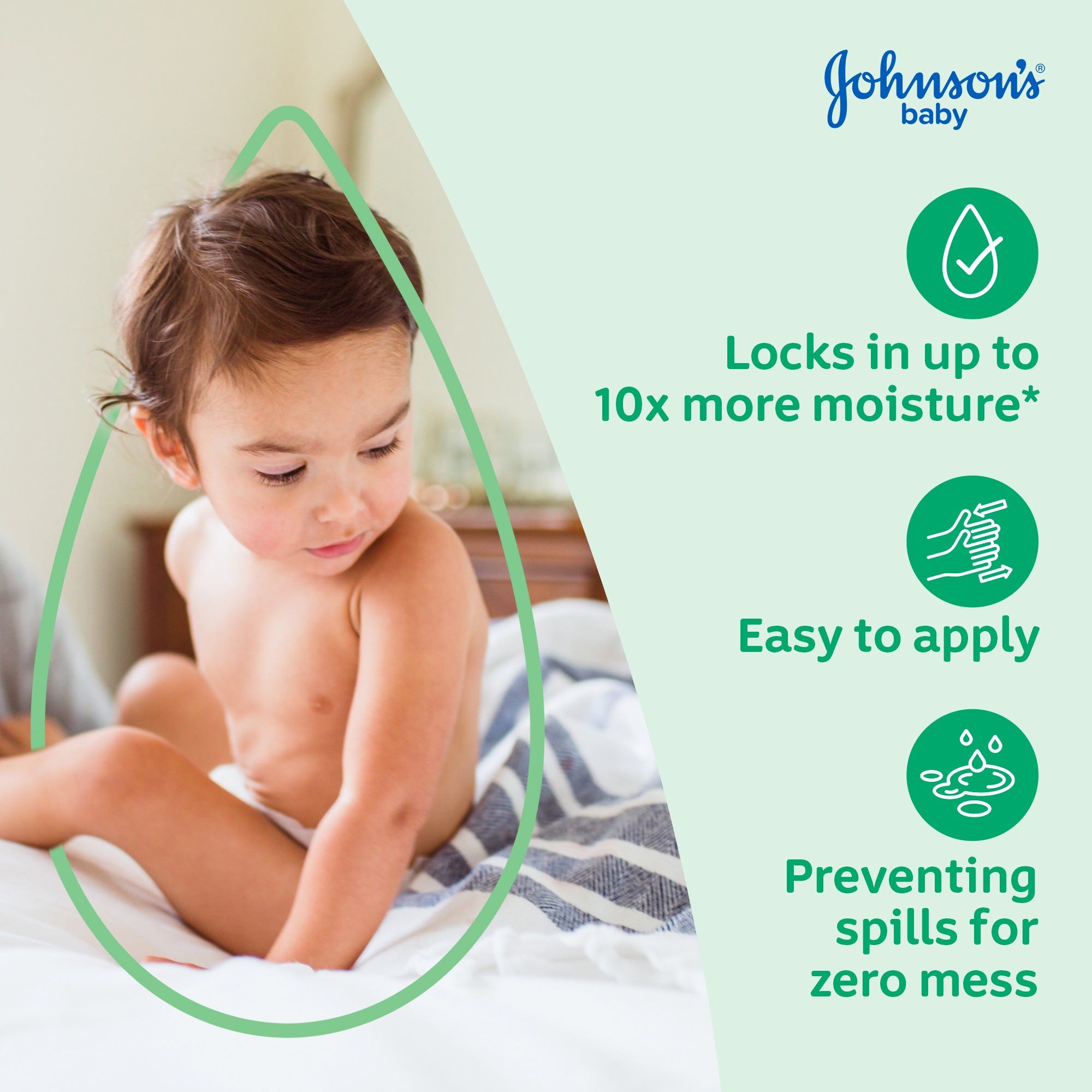 Johnson's Baby Oil Gel with Aloe Vera and Vitamin E – 6.5 fl oz