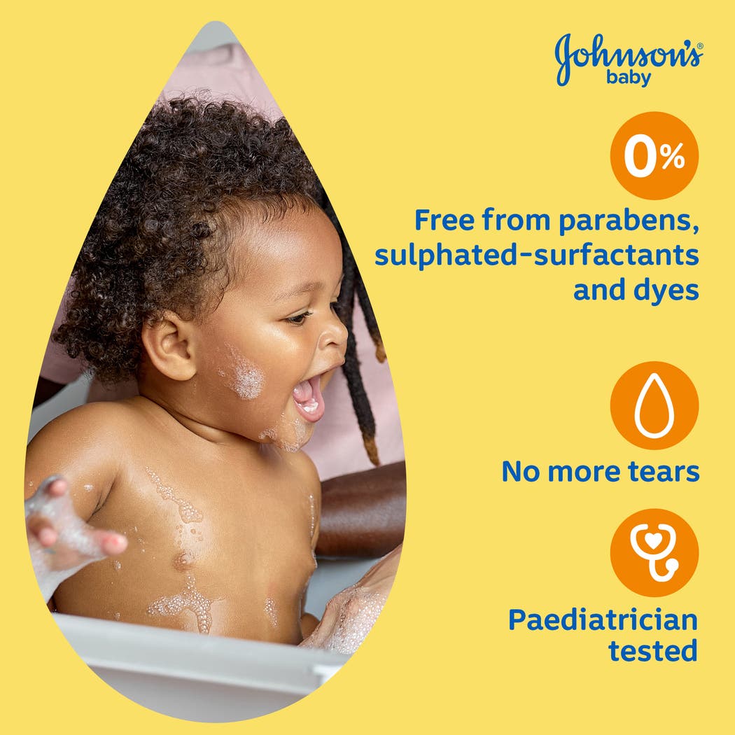 غسول الجسم جونسون للأطفال من الرأس إلى القدمين – منظف لطيف لا يسبب الدموع