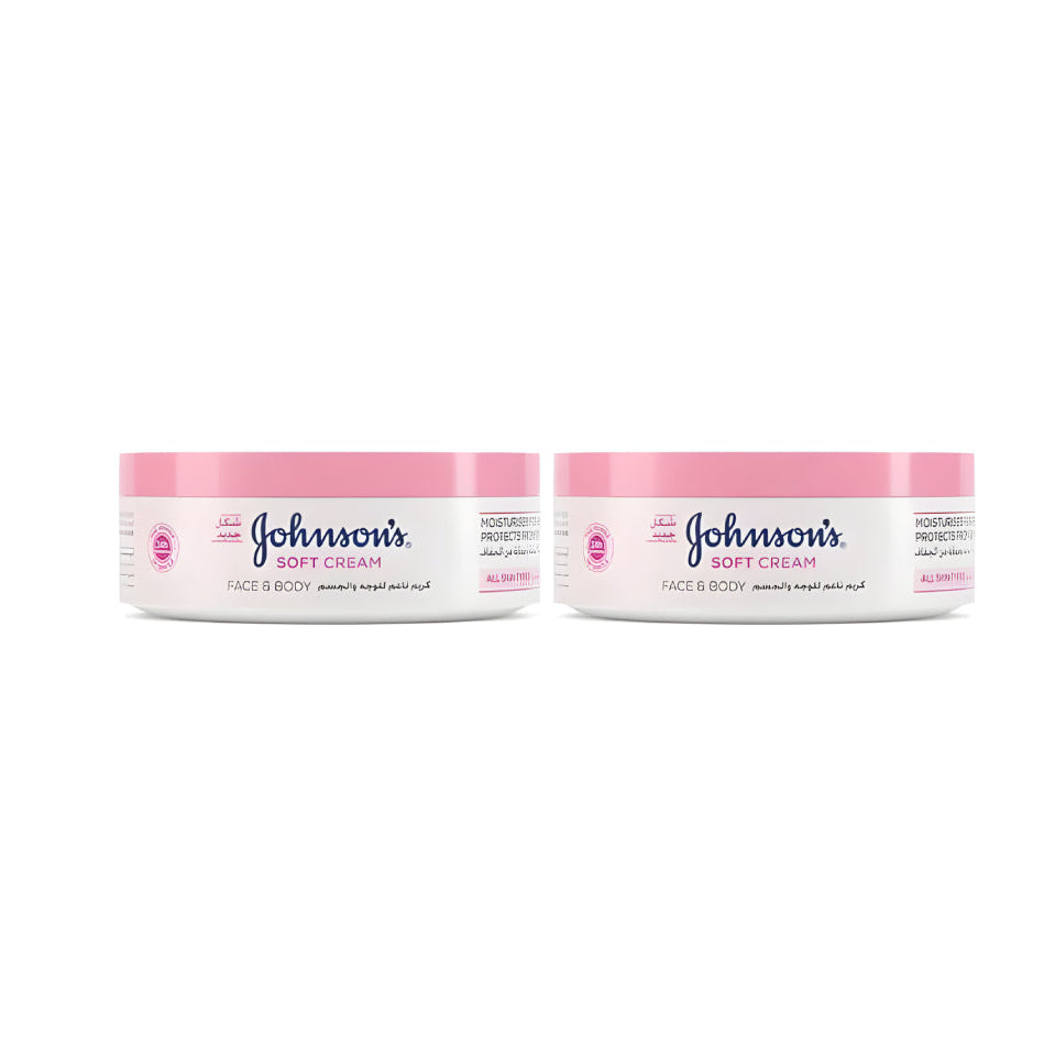 Johnson's soft cream for face & body all skin types 1+1 100ml