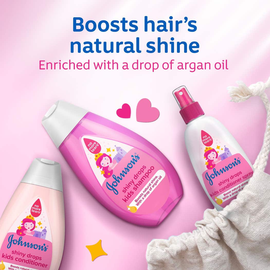 Johnson's Shiny & Soft Kids' Shampoo with Argan Oil and Silk Proteins