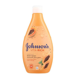 جونسون - غسول الجسم - فيتا ريتش - 400 مل - مع مستخلص البابايا