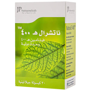 JP Natural Vitamin E 400 IU 30 Cap