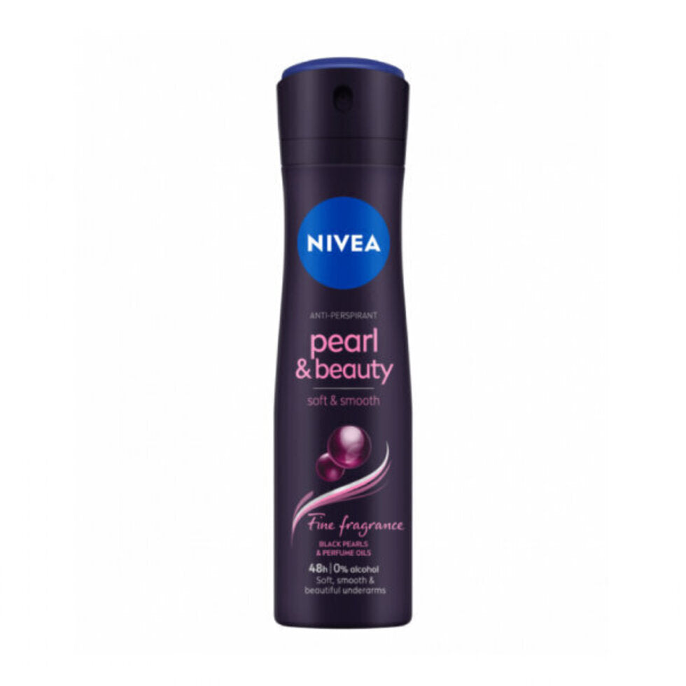 Nivea deodorant spray 150 ml pearl beauty black for women