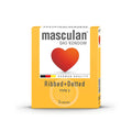 Masculan Condoms 3pc Ribbed + Dotted Type 3 v2