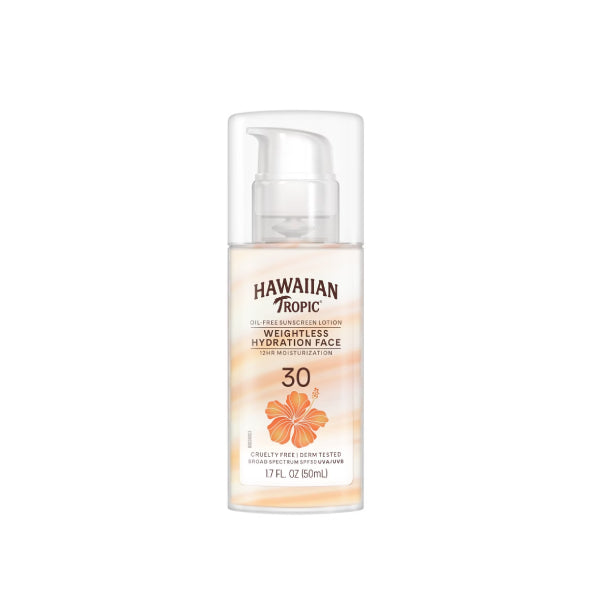 لوشن هاواي تروبيك صن 50 مل ترطيب خفيف للوجه SPF 30
