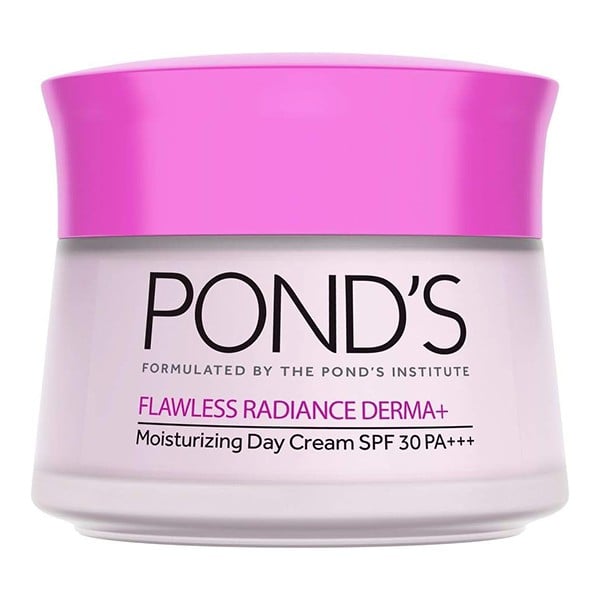 Ponds face cream 50g spf30 daytime flawless derma to lighten the skin