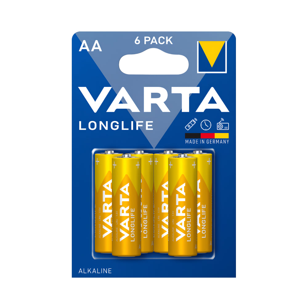 Varta Battery 6pc Long Life AA