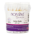 Norsina Cotton Swabs 100pc Round Container