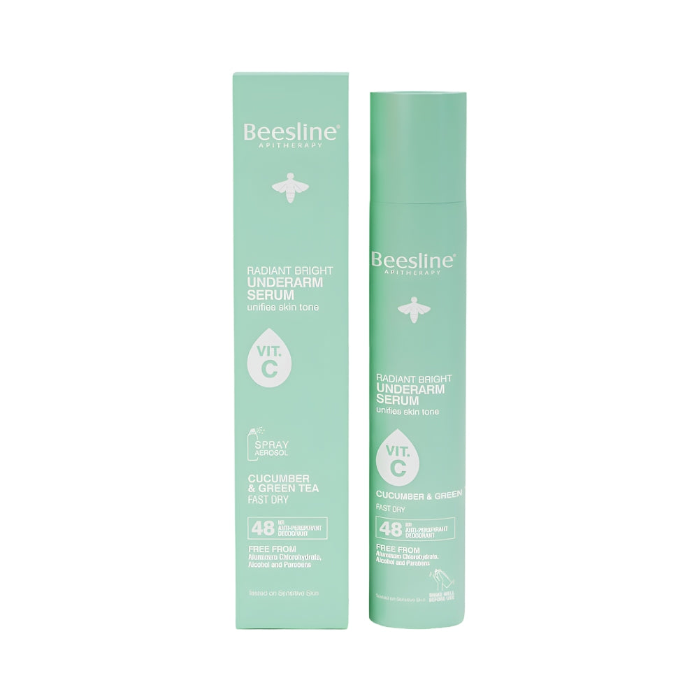 Beesline Underarm Spray Serum 150ml Radiant Bright With Cucumber And Green Tea