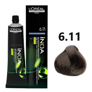 لوريال بروفيشنال صبغة شعر خالية من الأمونيا 60 جم iNOA 6.11