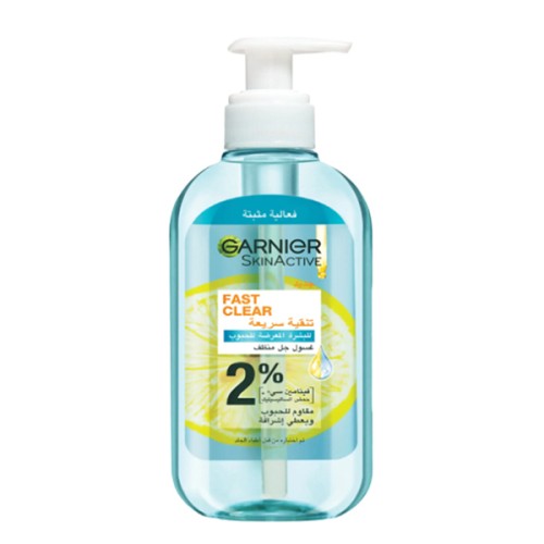 Garnier face wash 200ml skin active fast clear acne prone skin with vitamin c