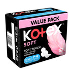 Kotex Maxi Soft Night Pads with Wings – 16 Count Overnight Protection