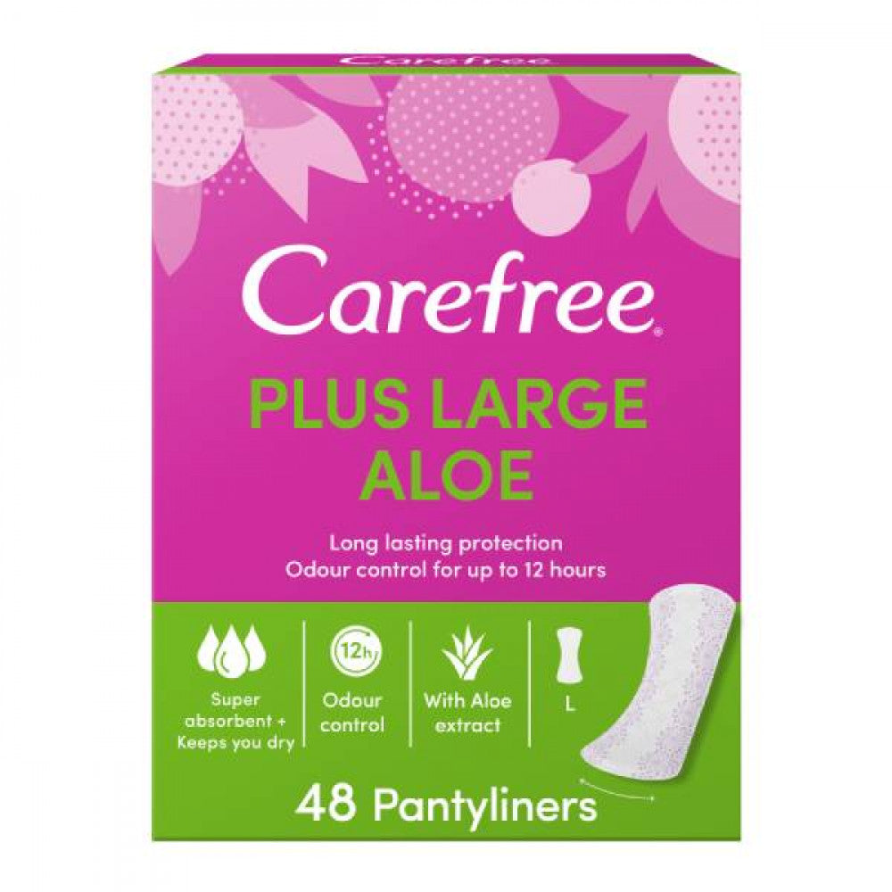 Carefree Carefree Pads 48pc With Aloe Vera, Large Size