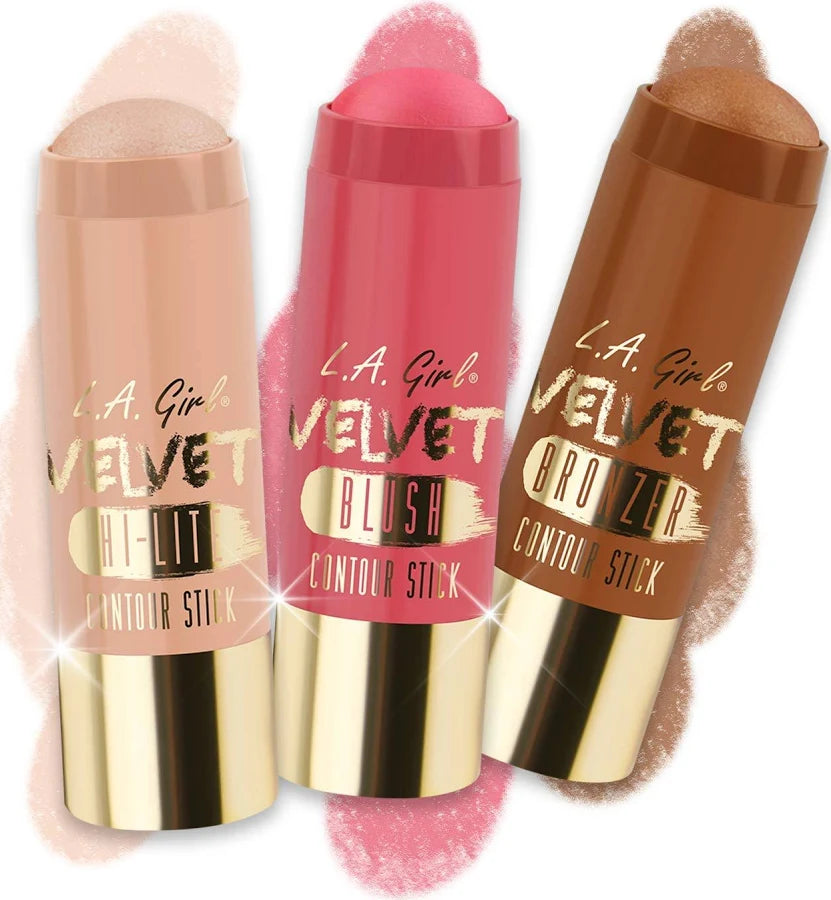 L.A. Girl Velvet Plush Blush Stick – Long-Lasting Cream Face Blush