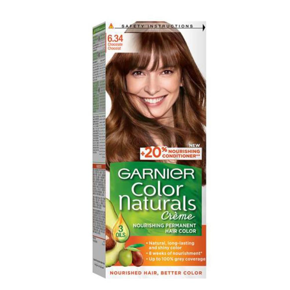 Garnier Natural Hair Color 6.34 Chocolate Brown
