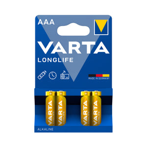 بطارية Varta 4 قطع AAA طويلة العمر