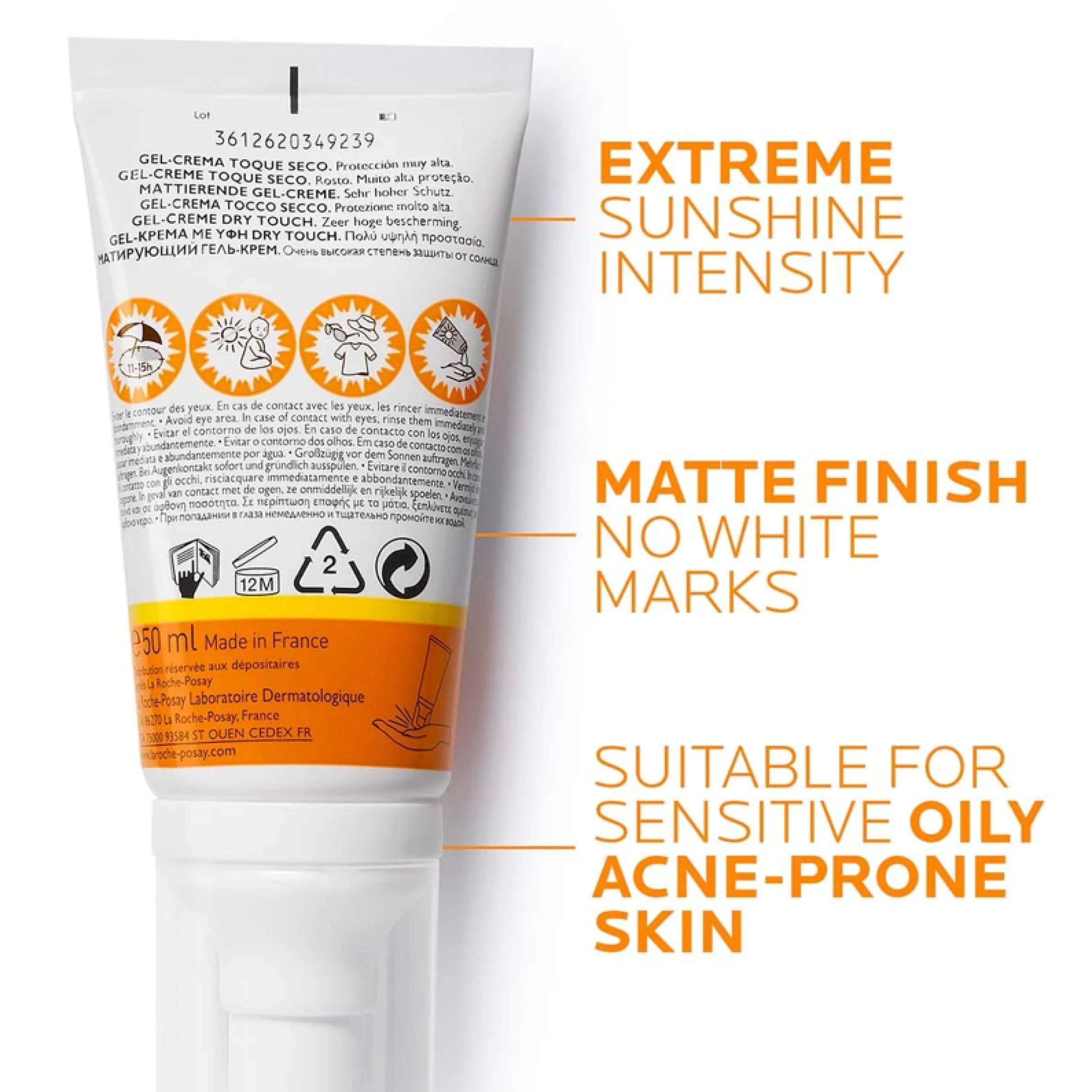 La Roche Posay Anthelios SPF 50+ Gel Cream - Dry Touch Sunscreen 50ml