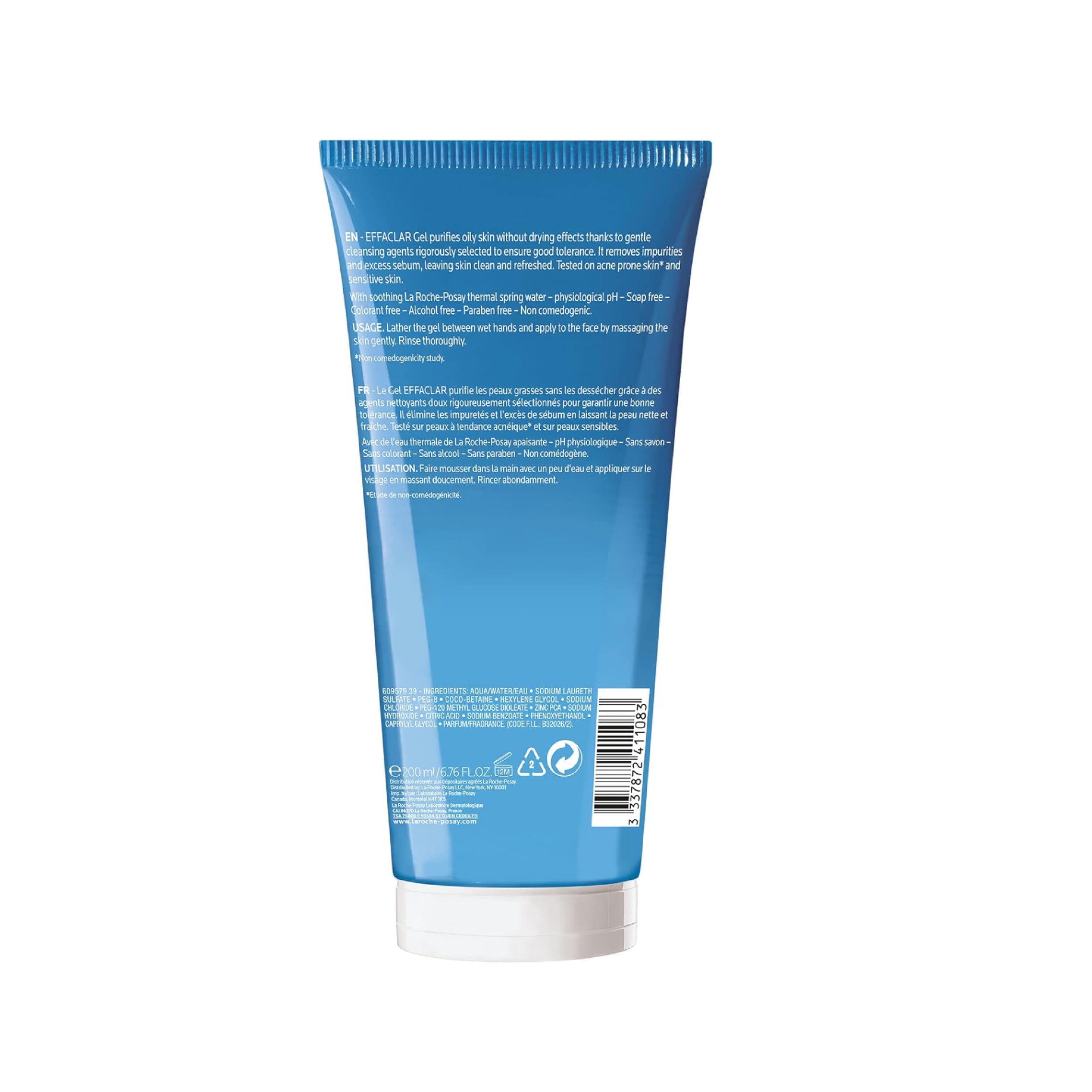 لا روش بوزيه إيفاكلار جل منظف رغوي للبشرة الدهنية - 200 مل