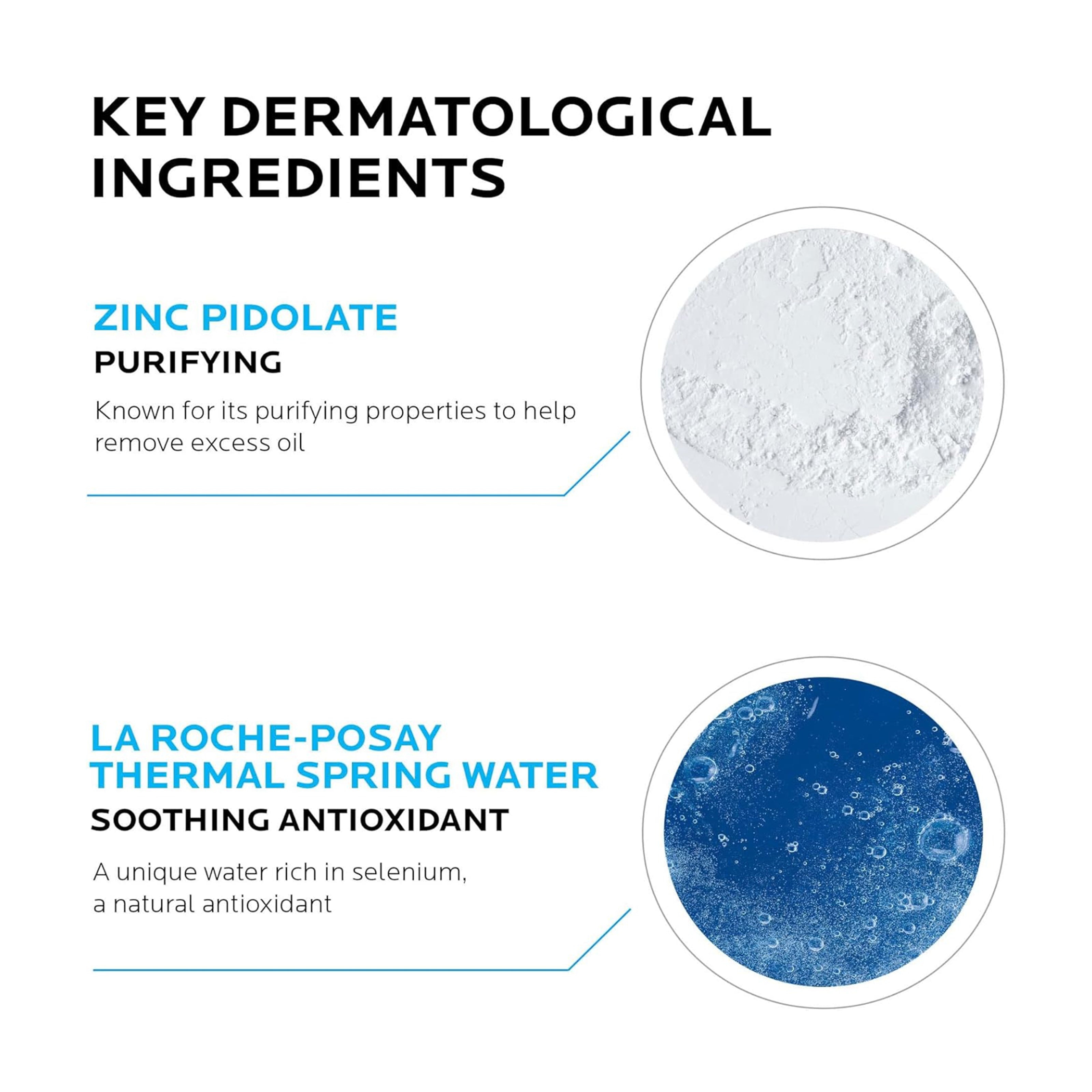 لا روش بوزيه إيفاكلار جل منظف رغوي للبشرة الدهنية - 200 مل